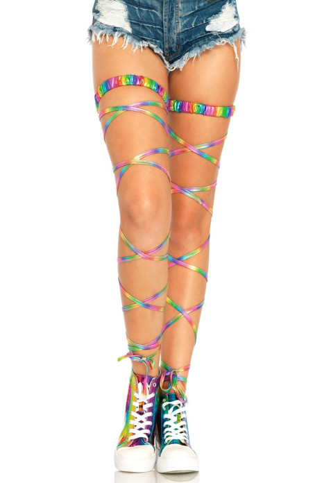 Rainbow Garter Leg Wrap