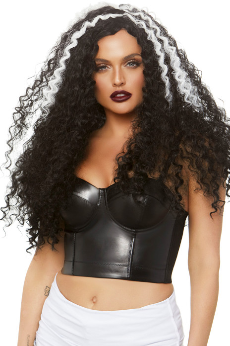 Long Curly Wig black