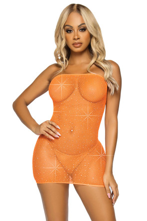 Love Games Convertible Tube Dress Orange