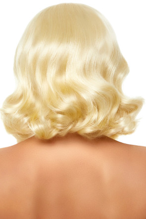 Retro Bang Curly Bob Wig