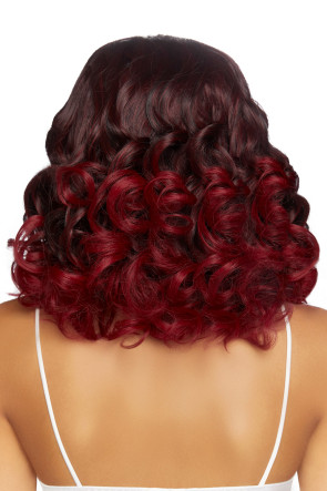 Curly Ombre Long Bob Wig