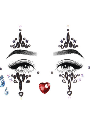 Harlequin Clown Jewels Sticker