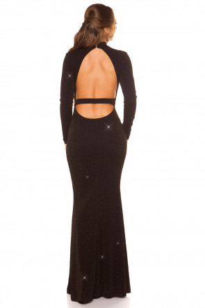Black/Gold Red Carpet Look Evening Gown
