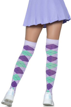 Madeline Argyle Socks Lavender