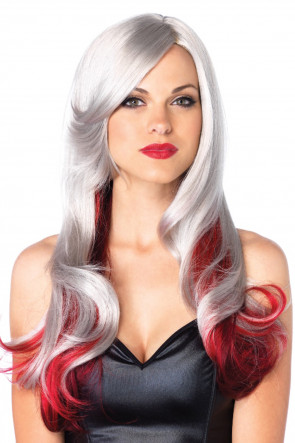 Allure Multi Color Wig Grey & Red