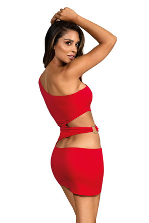 Party At Ibiza - Minidress Cutout Red